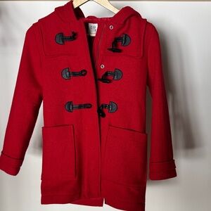 GAP Kids Red Toggle Pea Coat